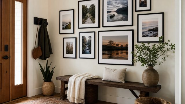 Transform Your Entryway with a Simple Gallery Wall Solution
