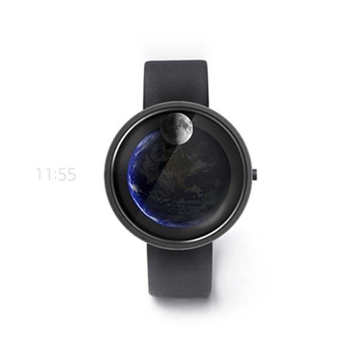 Beautiful watch - Earth and Moon concept watch The art of finding time - top emoticon