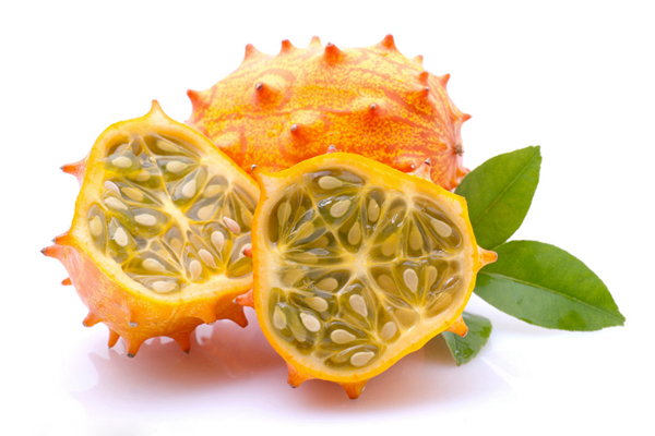 20 unusual but delicious weird fruits, the African horned melon is definitely a 